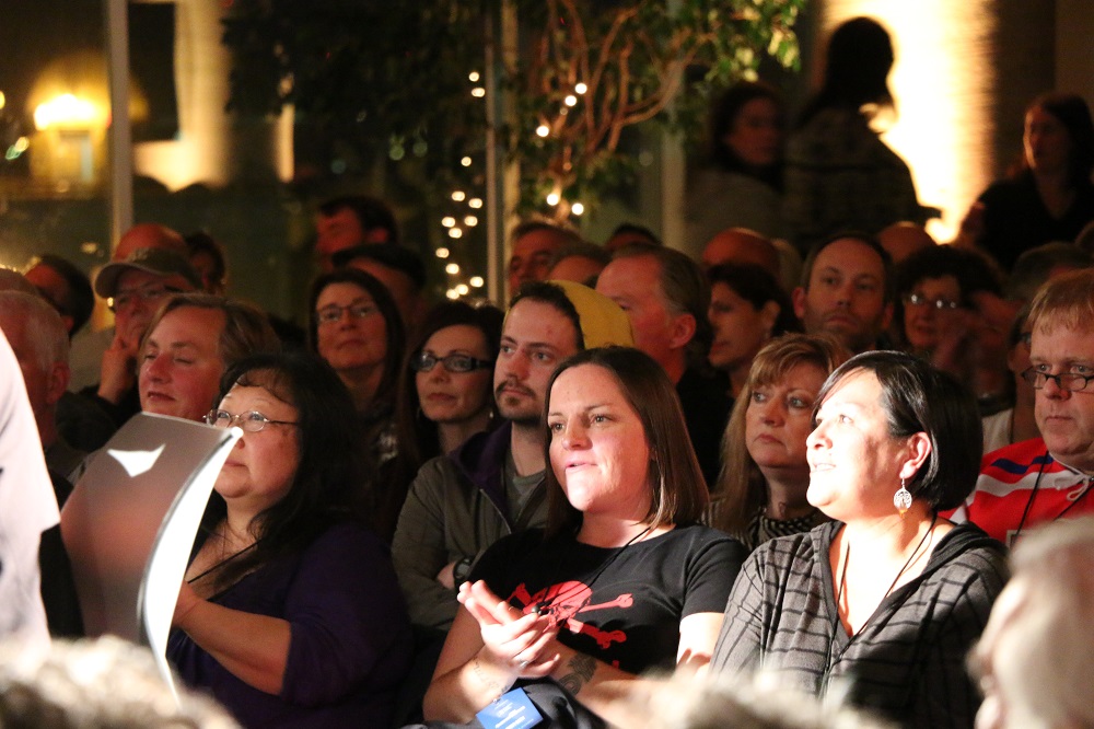 Photo of audience at the Blackie and the Rodeo Kings concert