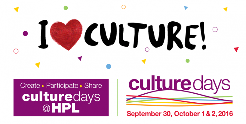Culture Days at Hamilton Public Library Culture Days at Hamilton Public Library