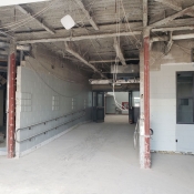 Valley park branch construction inside pictured looking outside