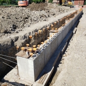 Valley park branch construction outside pictured